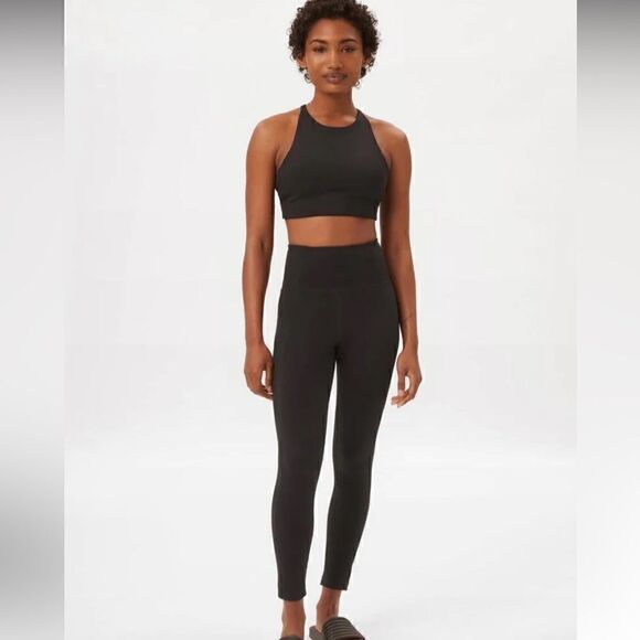 Girlfriend Collective Black Compressive High-Rise Legging - Picture 1 of 6